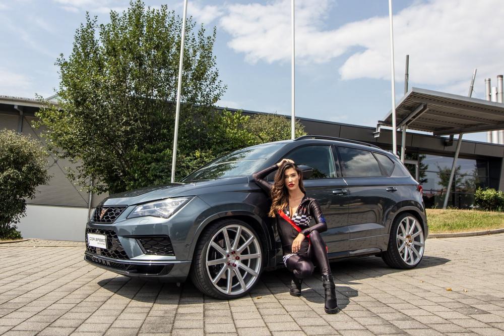 Cupra on a big foot: 21-inch DeVille rims on the Ateca top model